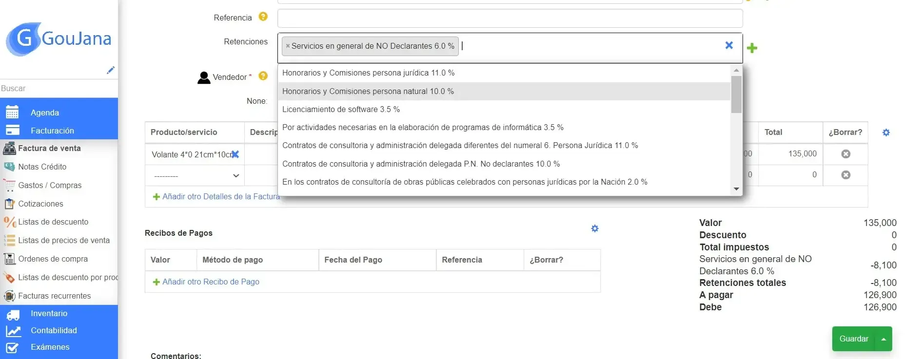 ¿Cómo calcular las retenciones?