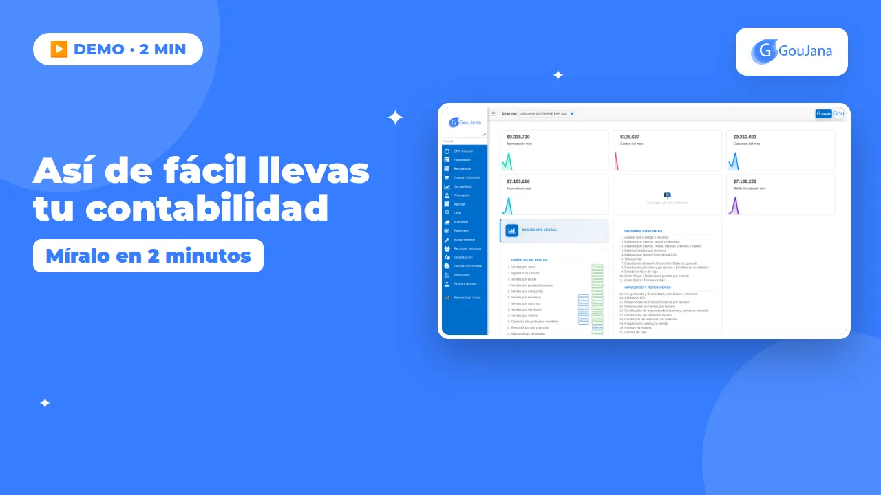 Demostración de GouJana Software Contable