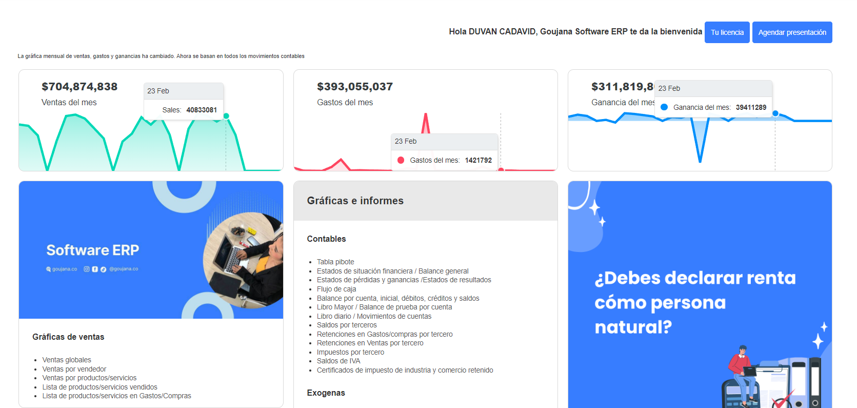 Goujana Software de facturación