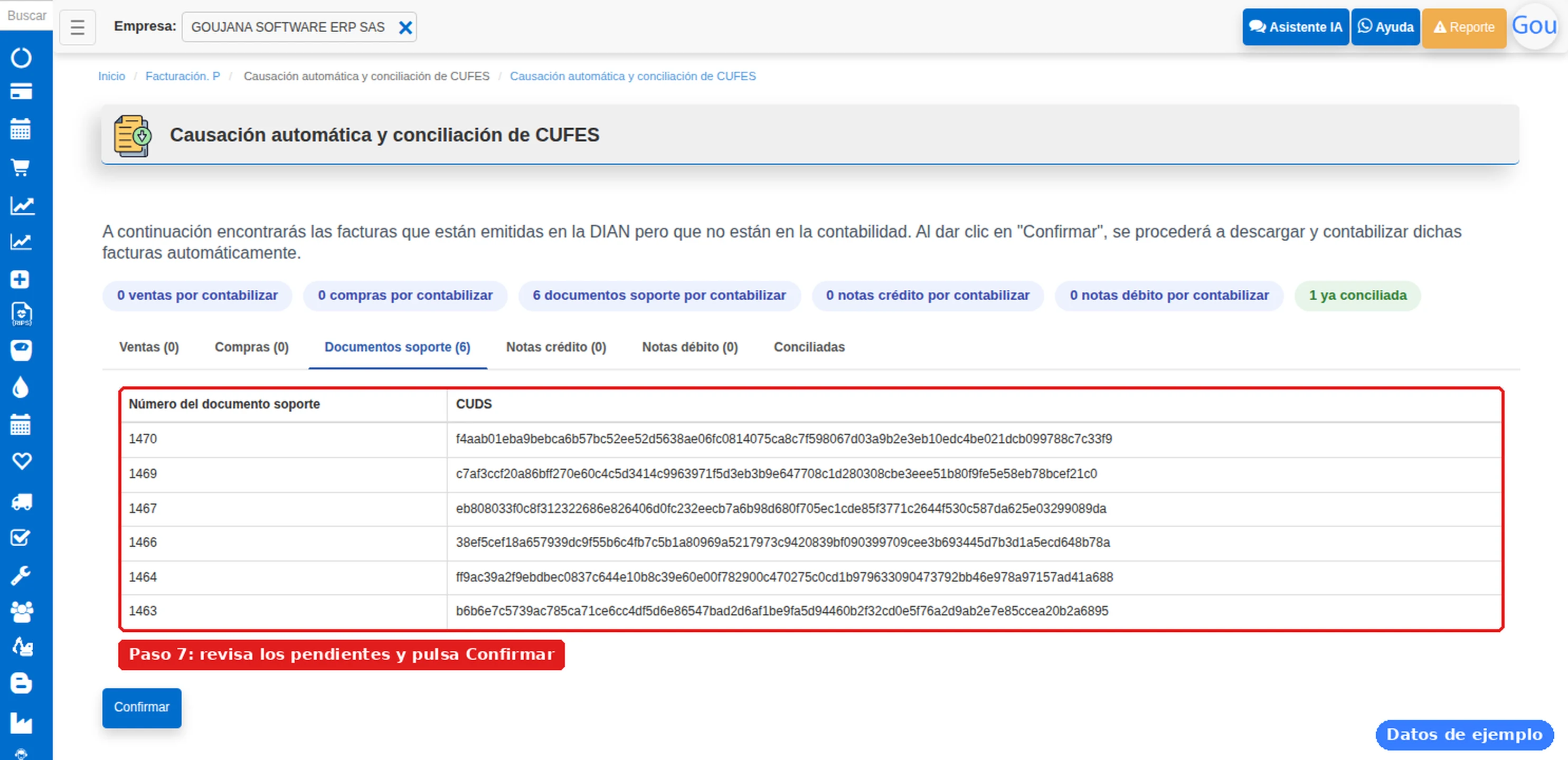 Importar notas crédito y notas débito desde la DIAN